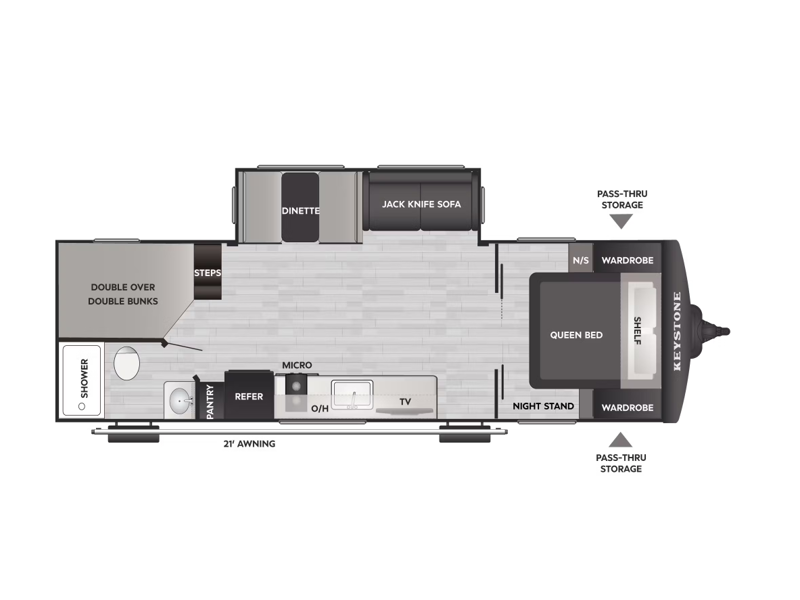 2026 Keystone Bullet Classic Dual Axle 26BHC Dual , $ 0