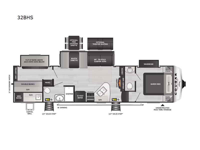 2025 Keystone Cougar Half-Ton (Fifth Wheel) 32BHS, $ 70,853