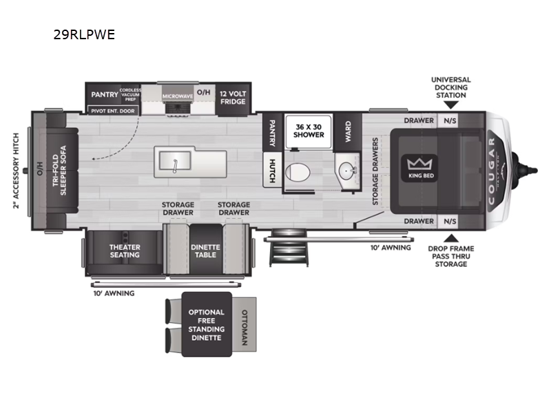 2025 Keystone Cougar Half-Ton (Travel Trailer) 29R, $ 58,990