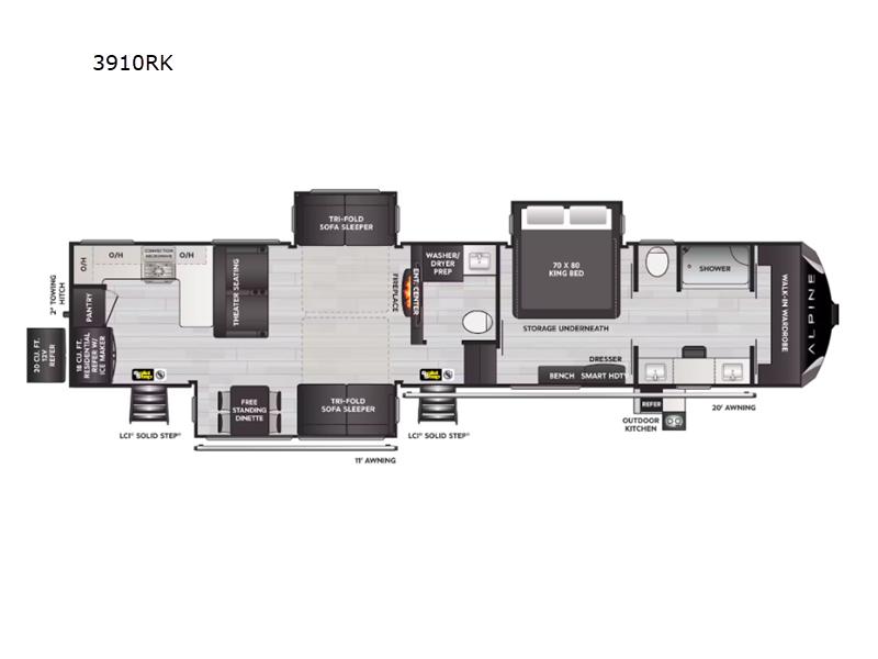 2025 Keystone Alpine 3910RK, $ 131,431