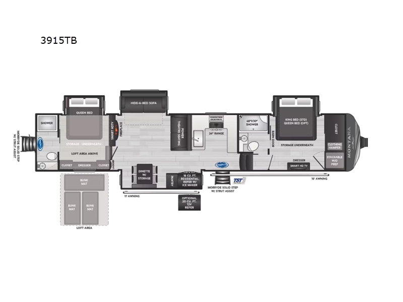 2025 Keystone Montana 3915TB, $ 132,878
