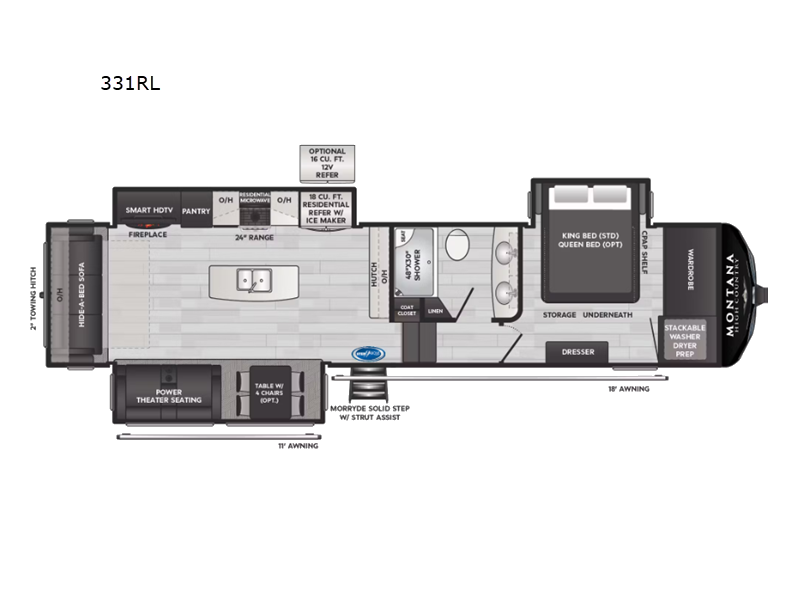 2025 Keystone Montana High Country 331RL, $ 84,990