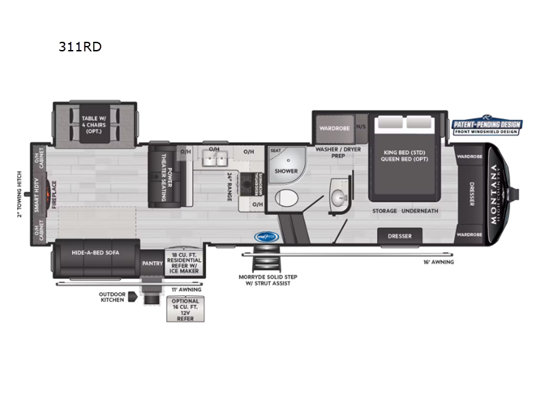 2025 Keystone Montana High Country 311RD, $ 87,728