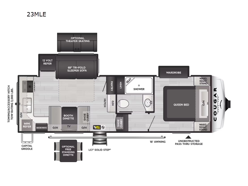 2025 Keystone Cougar Half-Ton (Fifth Wheel) 23MLE, $ 57,990