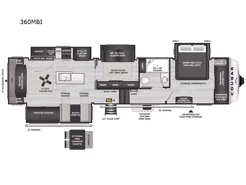 2025 Keystone Cougar 360MBI, $ 85,990