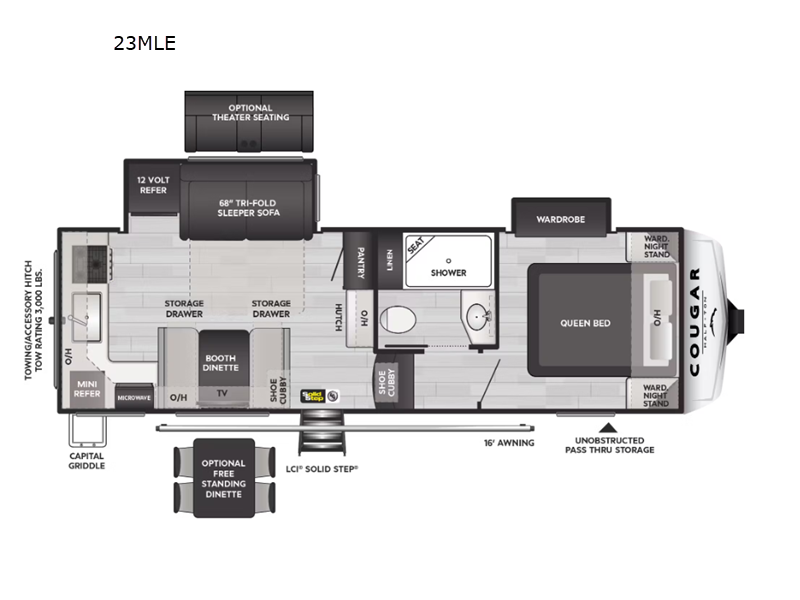 2025 Keystone Cougar Half-Ton (Fifth Wheel) 23MLE, $ 60,368