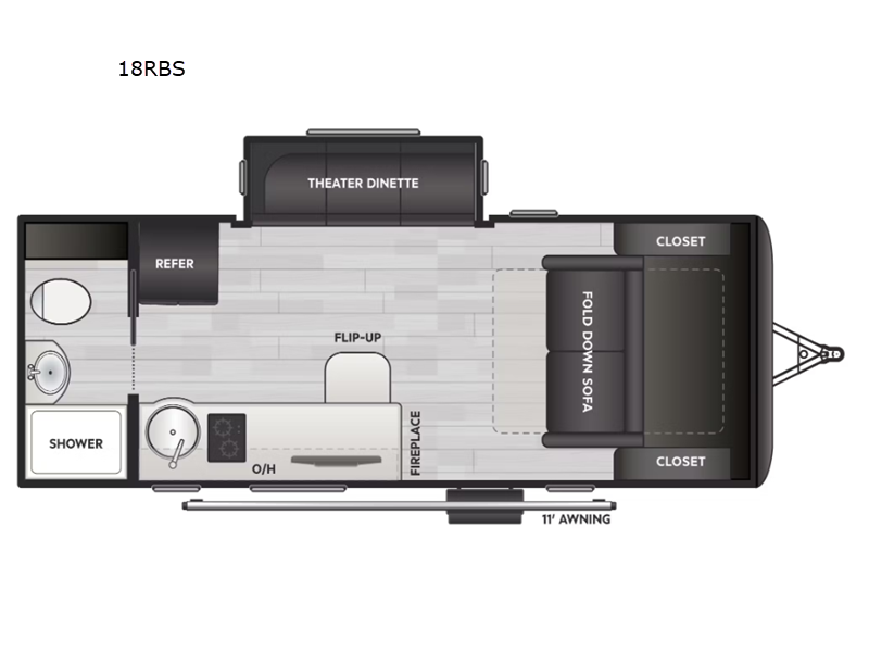 2025 Keystone Sprout 18RBS, $ 34,380