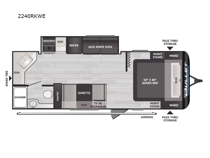 2025 Keystone Bullet Classic (West) 2240RKWE, $ 30,990