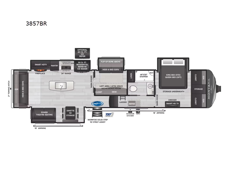 2025 Keystone Montana 3857BR, $ 116,610
