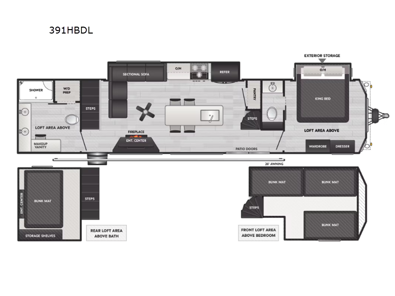 2025 Keystone Retreat 391HBDL, $ 92,994