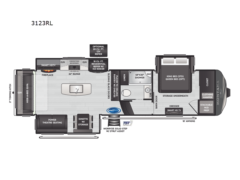 2025 Keystone Montana 3123RL, $ 104,985