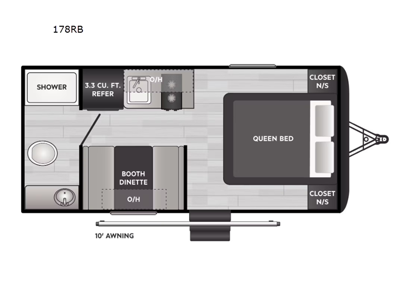 2025 Keystone Hideout Sport (Single Axle) 178RB, $ 19,443