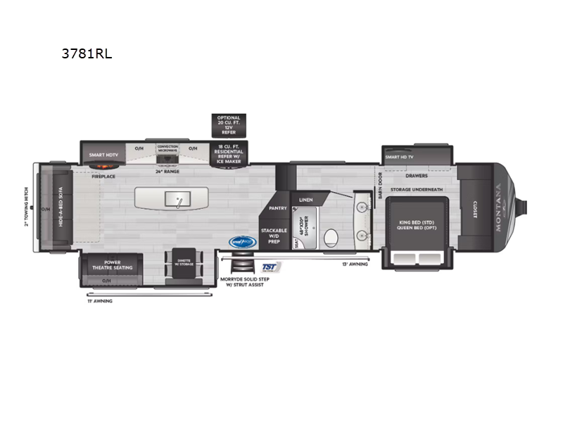 2025 Keystone Montana 3781RL, $ 116,475