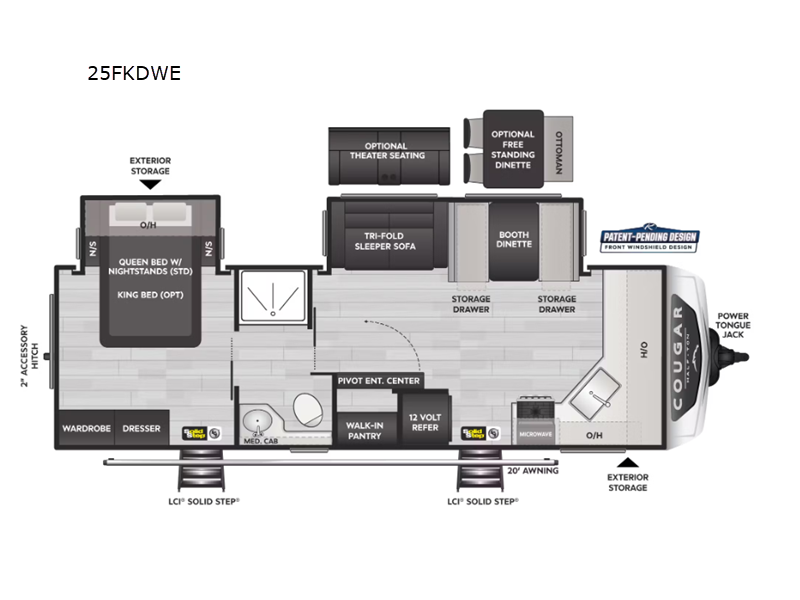 2025 Keystone Cougar Half-Ton (Travel Trailer) 25F, $ 53,990