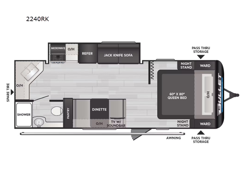 2025 Keystone Bullet Classic (East) 2240RK, $ 25,990