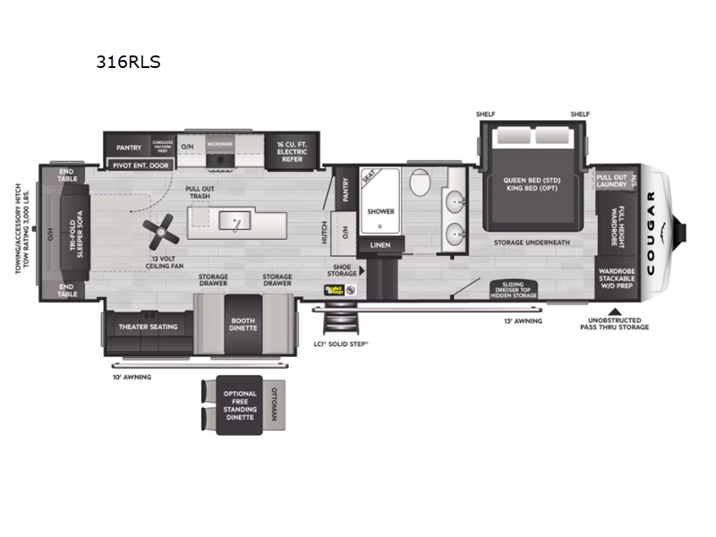 2025 Keystone Cougar 316RLS, $ 79,990