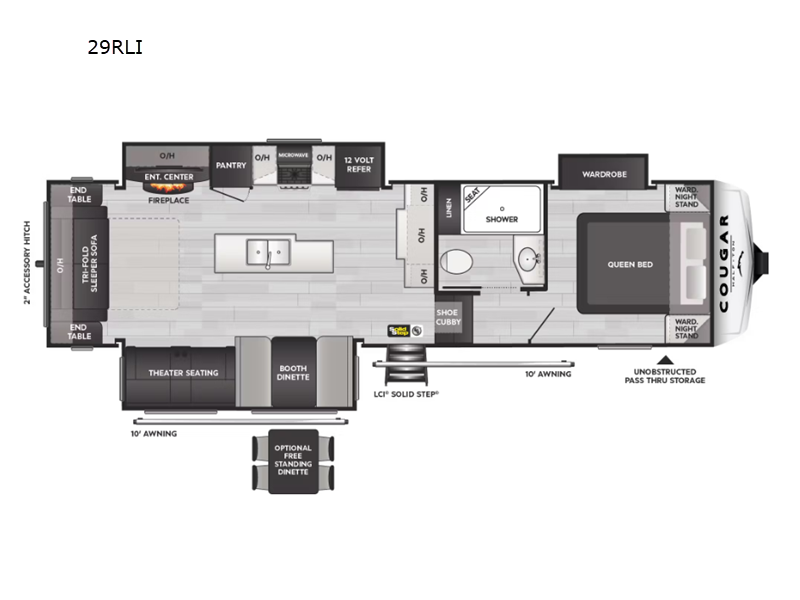 2025 Keystone Cougar Half-Ton (Fifth Wheel) 29RLI, $ 65,990