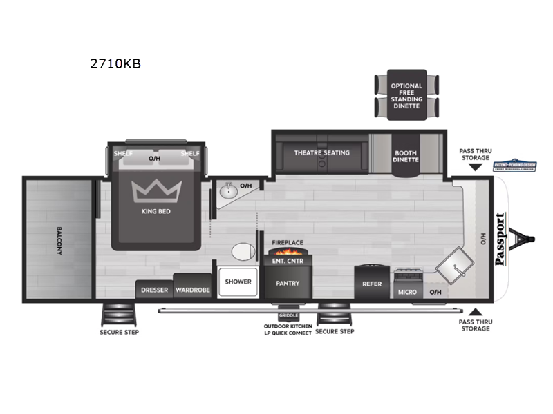 2025 Keystone Passport 2710KB, $ 44,990