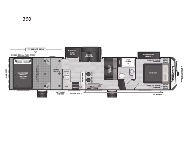 2025 Keystone Raptor Carbon Series (Fifth Wheel) 3, $ 79,990