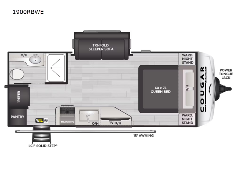 2025 Keystone Cougar Half-Ton (Travel Trailer) 190, $ 32,990
