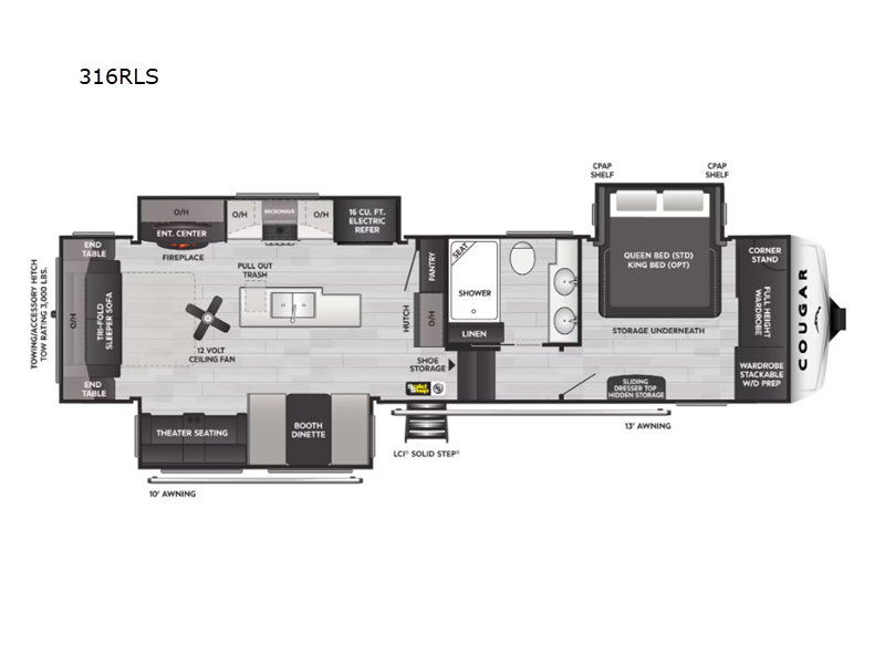 2024 Keystone Cougar 316RLS, $ 75,990