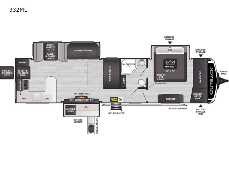 2023 Keystone Outback 332ML, $ 76,651