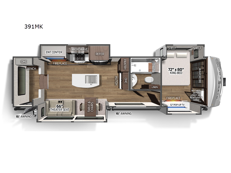 2023 Palomino River Ranch 391MK, $ 130,830