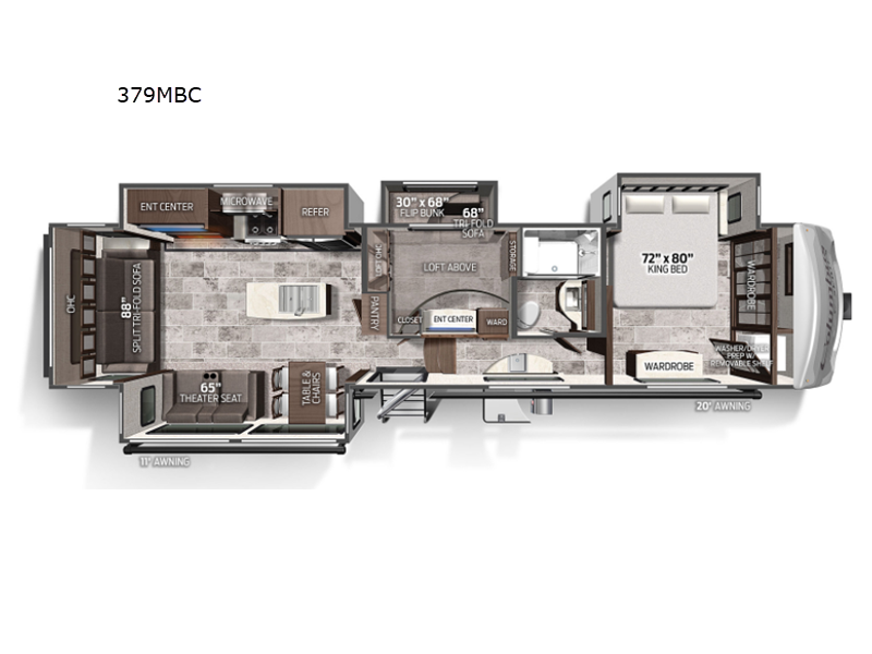 2022 Palomino Columbus C-Series 379MBC, $ 75,990