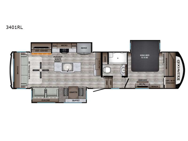 2022 Redwood Redwood RW3401RL, $ 89,990