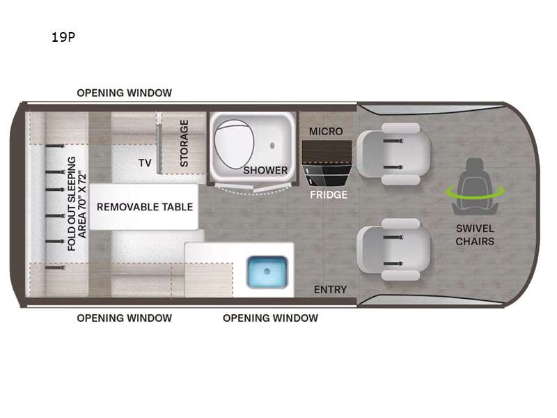2023 Thor Motor Coach Tranquility 19P, $ 98,990