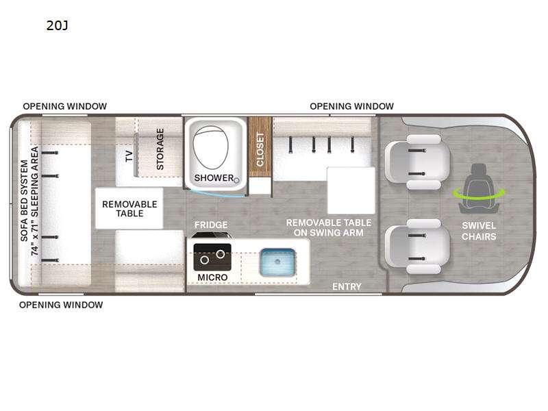 2023 Thor Motor Coach Tellaro 20J, $ 89,990