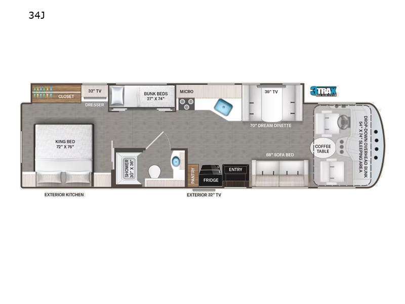 2022 Thor Motor Coach Windsport 34J, $ 0