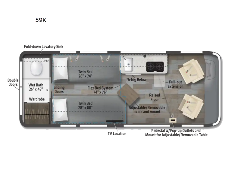 2025 Winnebago Travato 59K, $ 158,990
